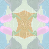 a colorful abstract design with the words'alfonso suarez kurz'